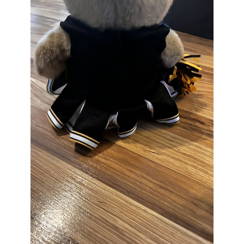 Vintage Build A Bear Teddy Pittsburgh Steelers NFL Football Cheerleader - Picture 2 of 6